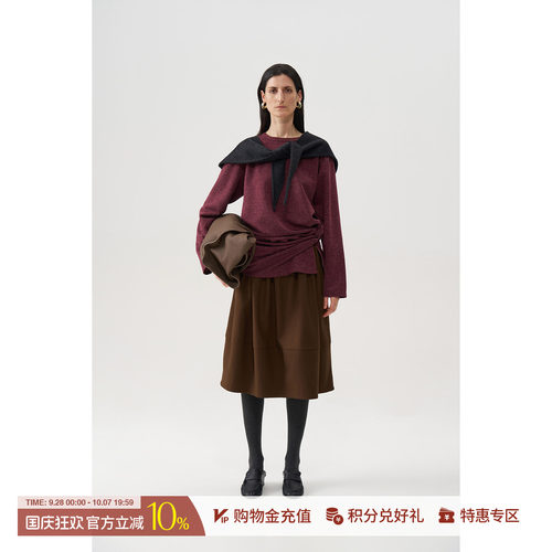REFOUNDTEN肌理麻感纽结长袖