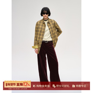 SHORT SENTENCE 设计师品牌 25秋冬新品 格纹宽松衬衫 SOLSOL