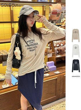 ANNAMOOER 设计师品牌25秋冬新品 假两件印花T恤 SOLSOL买手店