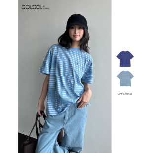 设计师品牌 26早春新品 LOW T恤 条纹基础款 SOLSOL CLASSIC