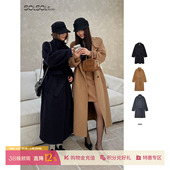 设计师品牌 大衣 25秋冬新品 长款 SOLSOL 羊绒双面呢立领 IMMI