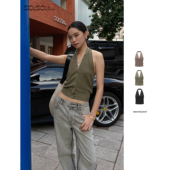 KINT 设计师品牌 25早秋新品 SWAYING 挂脖羊绒马甲 SOLSOL