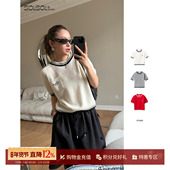 设计师品牌 25秋冬新品 休闲羊绒短袖 ETHOR 毛衣 SOLSOL买手店