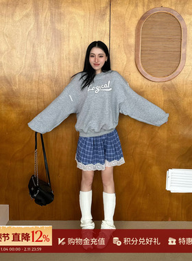 ANDAHALF 设计师品牌26春夏新品格纹蕾丝拼接短裤 SOLSOL买手店