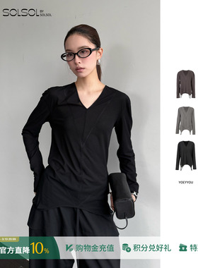 YOEYYOU 设计师品牌 26春夏新品 内衣解构针织长袖上衣 SOLSOL