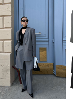 SOLSOL买手店YOEYYOU25春夏新品设计师品牌叠穿裙裤搭片直身长裤