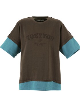 YOEYYOU 设计师品牌 25春夏新品 假两件短袖T恤 SOLSOL买手店