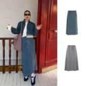 设计师品牌 25春夏新品 直身倒褶长半裙 YOEYYOU SOLSOL买手店