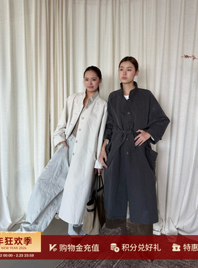 MESTRIO 设计师品牌 26春夏新品 立领廓形长款风衣 SOLSOL买手店