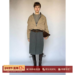 COTEMP 设计师品牌  25秋冬新品陆克皮草双面哈灵顿夹克（银蓝貂)