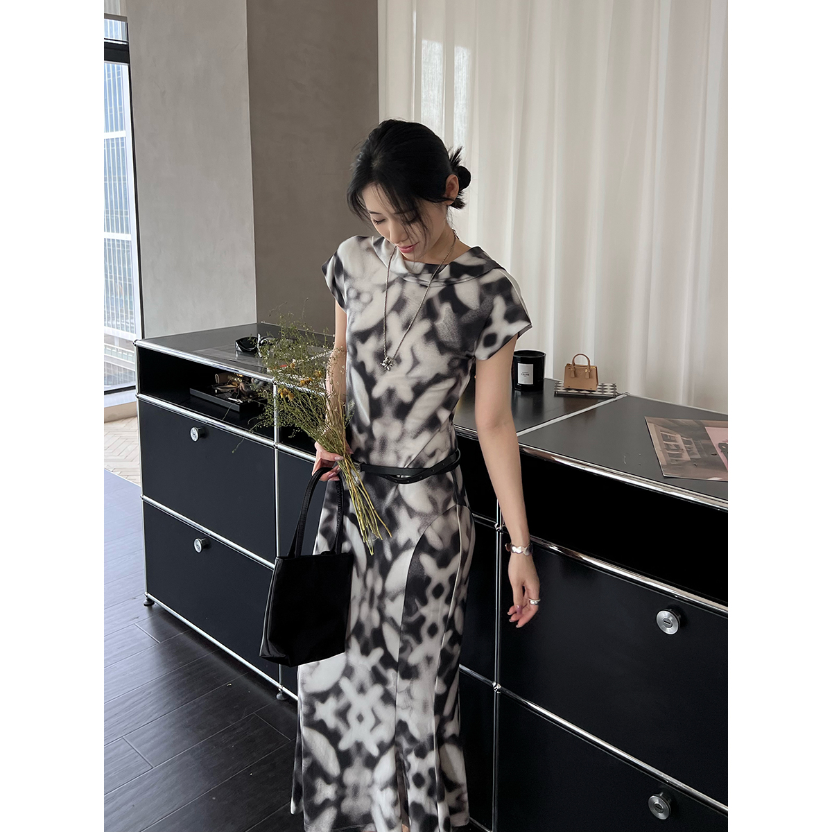 RODERIC WONG 设计师品牌 25春夏 印花针织连衣裙 SOLSOL买手店