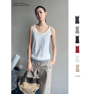 YOEYYOU 25秋冬新品 简约低方领背心 SOLSOL买手店 设计师品牌