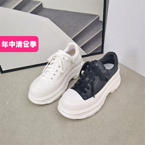 可媚松糕跟厚底鞋秋休闲女鞋