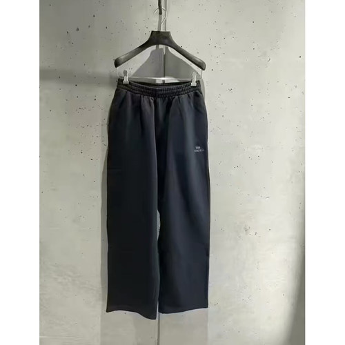 天花板】巴黎风双A刺绣LOGO毛圈长裤秋冬百搭运动男女同款卫裤潮