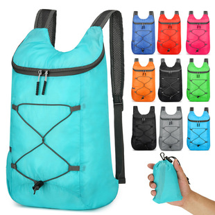新款 户外折叠包超轻便携可折叠旅行包健身运动背包礼品双肩包跨境