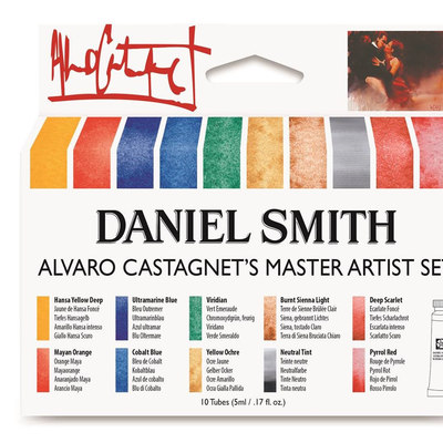 ds水彩颜料新套装 5ml 管状主题套装大师级水彩基础色珠光矿物色