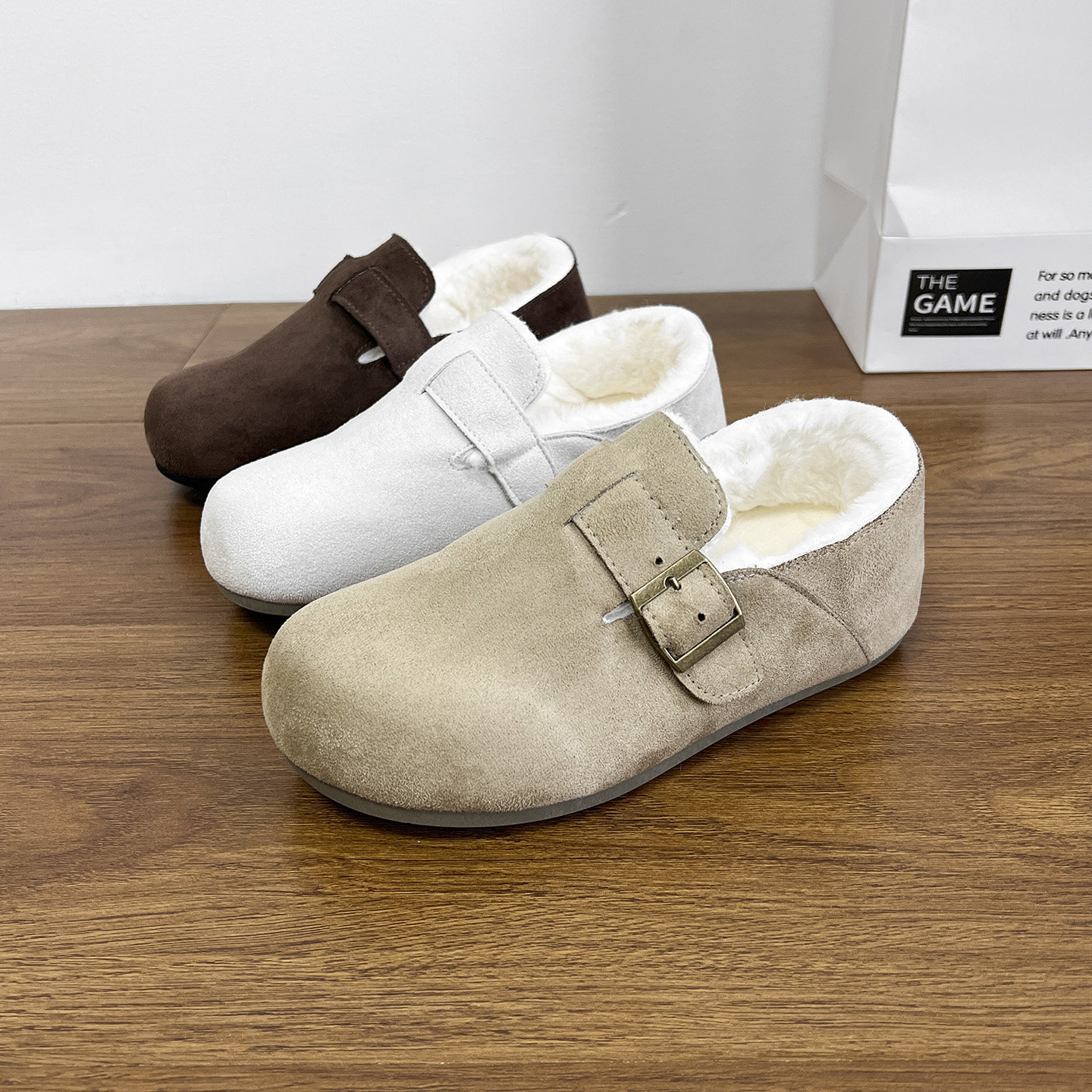 卷毛高百搭软厚底保暖加绒勃肯鞋女2025新款冬季外穿一脚蹬二棉鞋,女鞋,勃肯鞋/软木鞋,淘宝优惠券,粉丝福利购,淘宝优惠卷