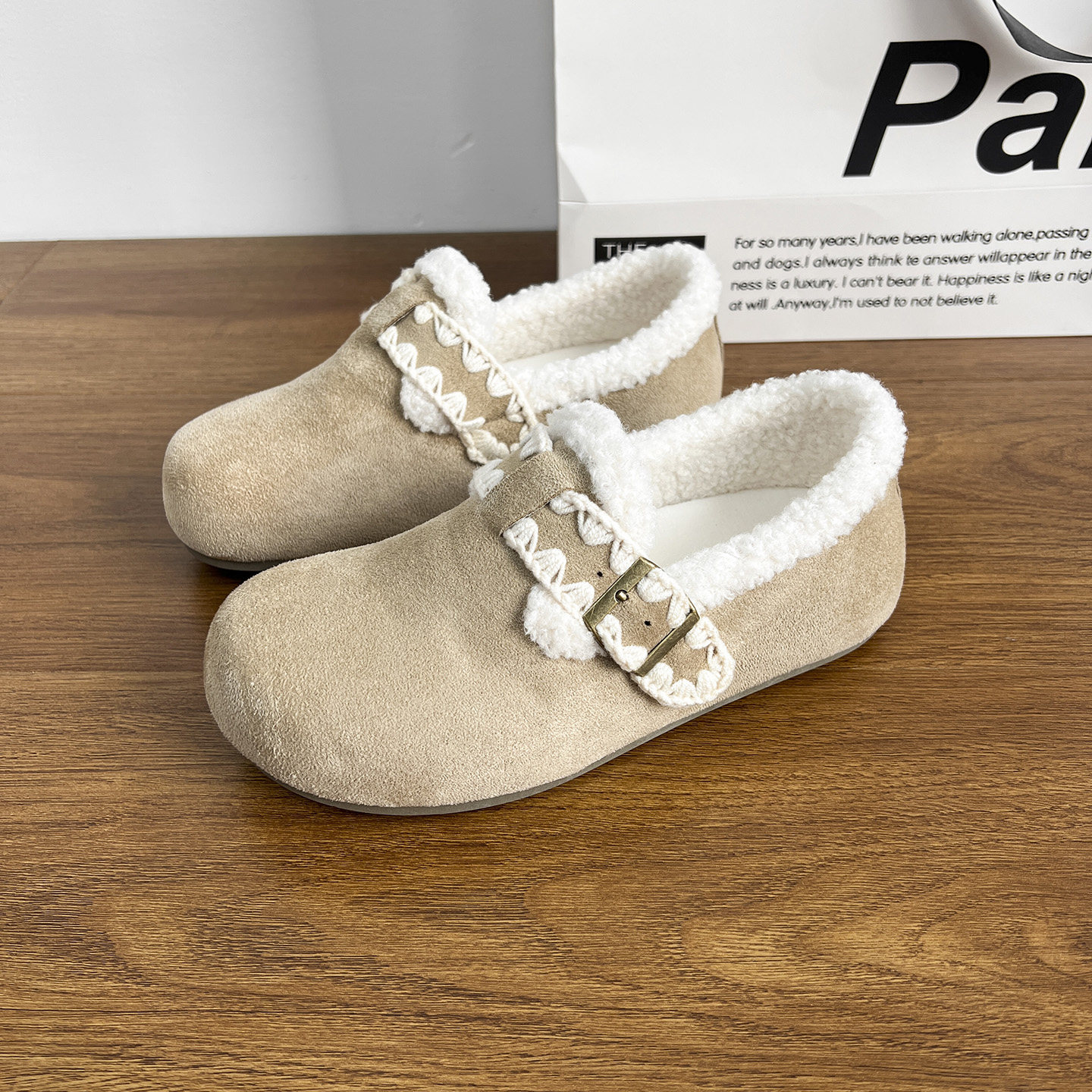 卷毛高软厚底勃肯鞋女2026新款冬季保暖加绒二棉一脚蹬女鞋休闲鞋,女鞋,勃肯鞋/软木鞋,淘宝优惠券,粉丝福利购,淘宝优惠卷