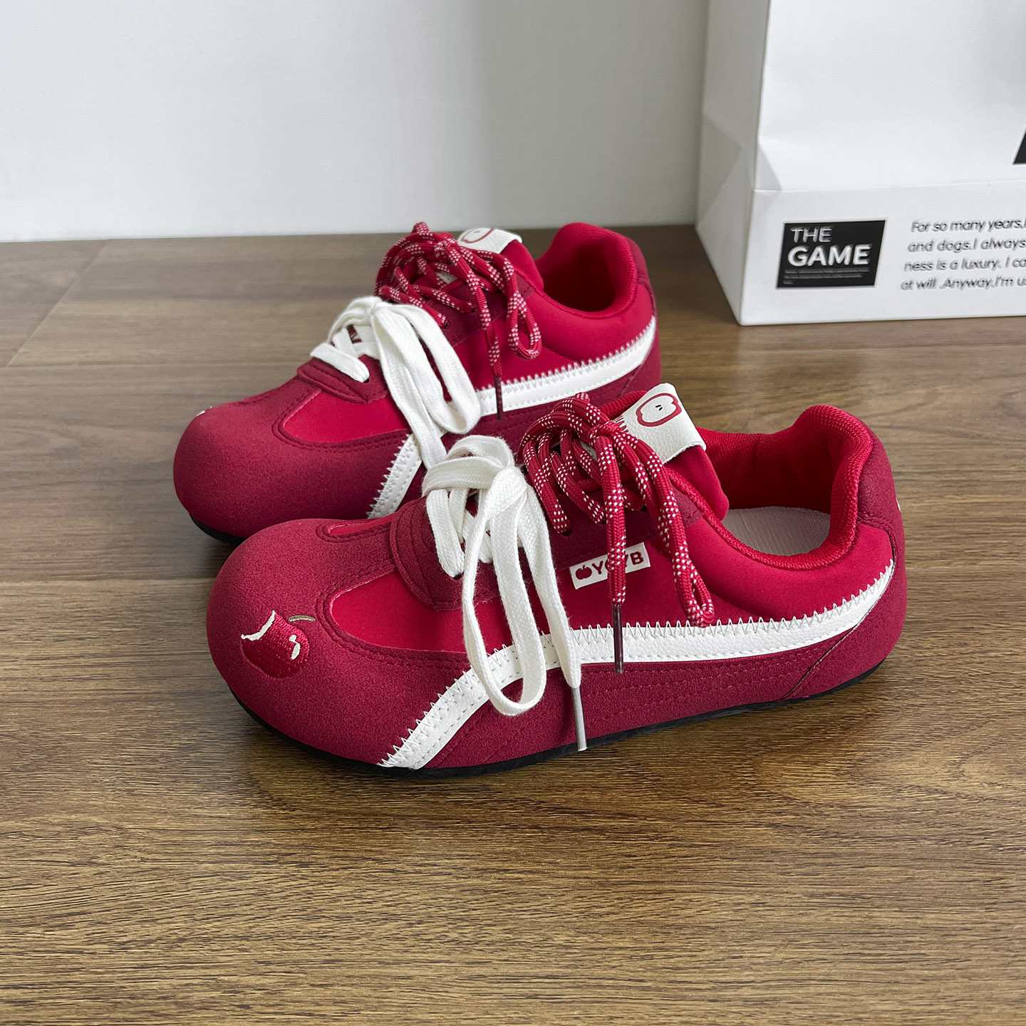 卷毛高红色厚软底不累脚德训鞋女2025新爆款春秋阿甘鞋运动休闲鞋,女鞋,德训鞋,淘宝优惠券,粉丝福利购,淘宝优惠卷