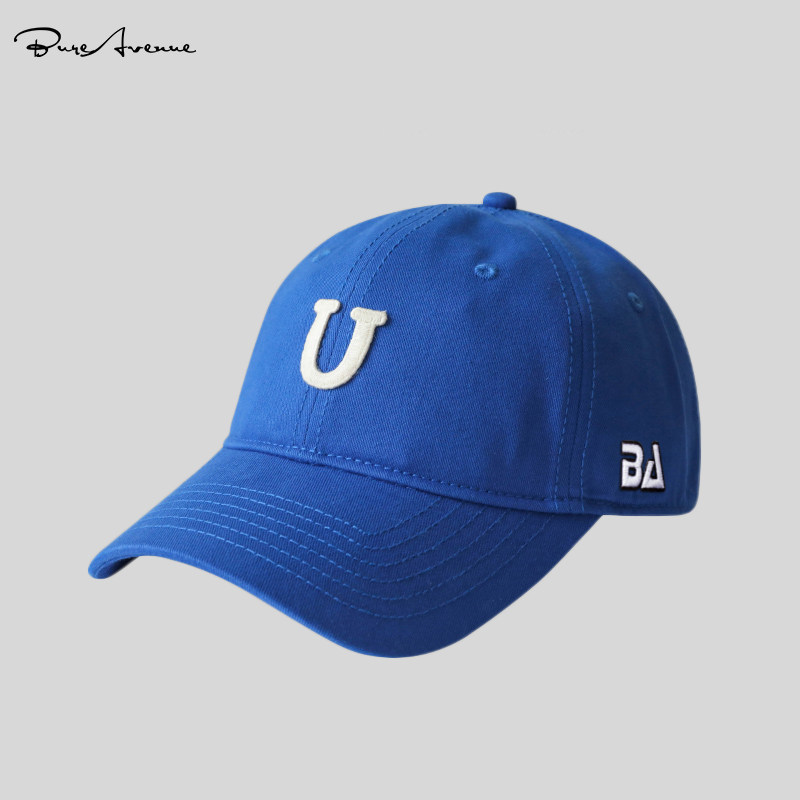 [GENUINE STOCK] BURE AVENUE BASEBALL CAP FEMALE LETTER EMBROIDERED CAP MENS SUNSCREEN VISOR HAT