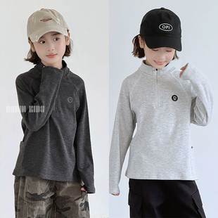 嗒囜【迷彩裤王炸CP】轻盈保暖纤维纺丝工艺儿童半拉链立领卫衣绒