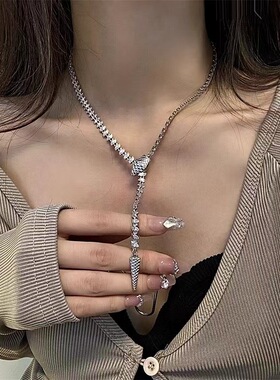 欧美夸张蛇形项链暗黑朋克风锁骨链choker颈链配饰高级小众设计感