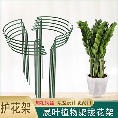 铁艺防倒伏护花架半圆护叶固定架