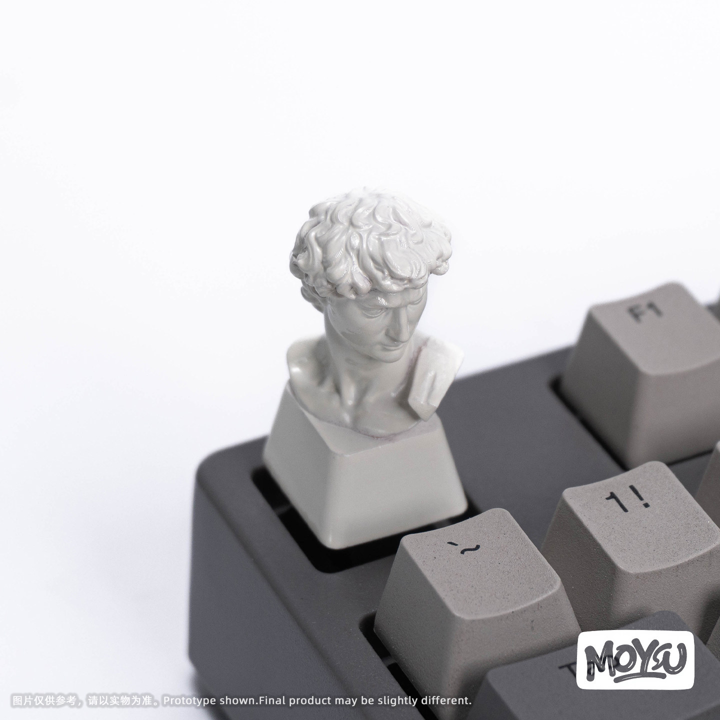 MOYU文艺复兴大卫雕塑键盘键帽周边艺术个性模型