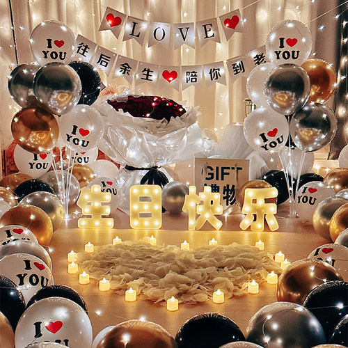 生日快乐场景布置网红18岁成人礼