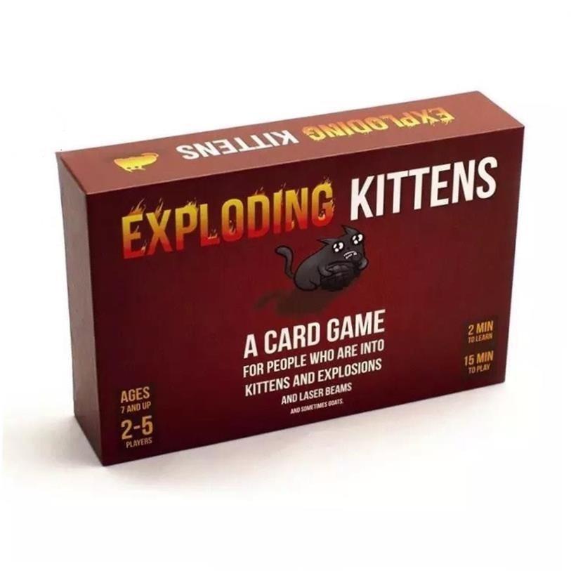 Exploding Kittens Card Game Family Party Board Games Adult