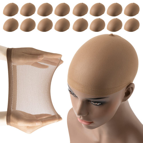 Wig hairnet women nylon wig cap 2 pack high elasticity cos s