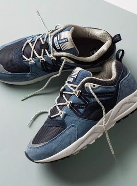 卡虎 Karhu Fusion 2.0 春夏款 雾霾蓝配色 复古跑鞋  男女同款