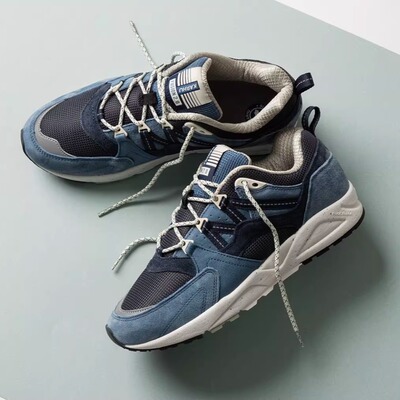 卡虎 Karhu Fusion 2.0 春夏款 雾霾蓝配色 复古跑鞋  男女同款