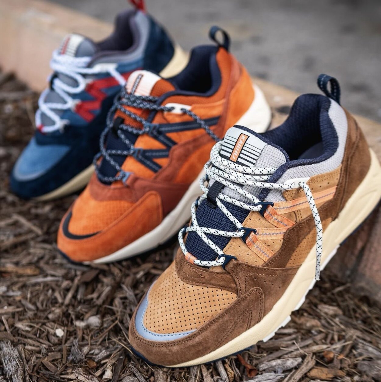 卡虎 Karhu Fusion2.0 全皮 秋冬款 恶魔南瓜 复古跑 男女同款