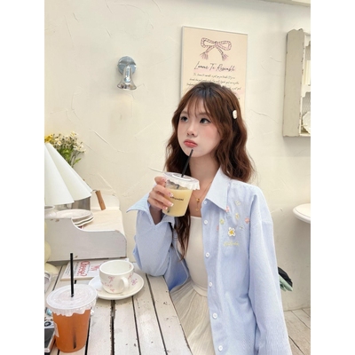 国潮牌立体花朵刺绣黄色