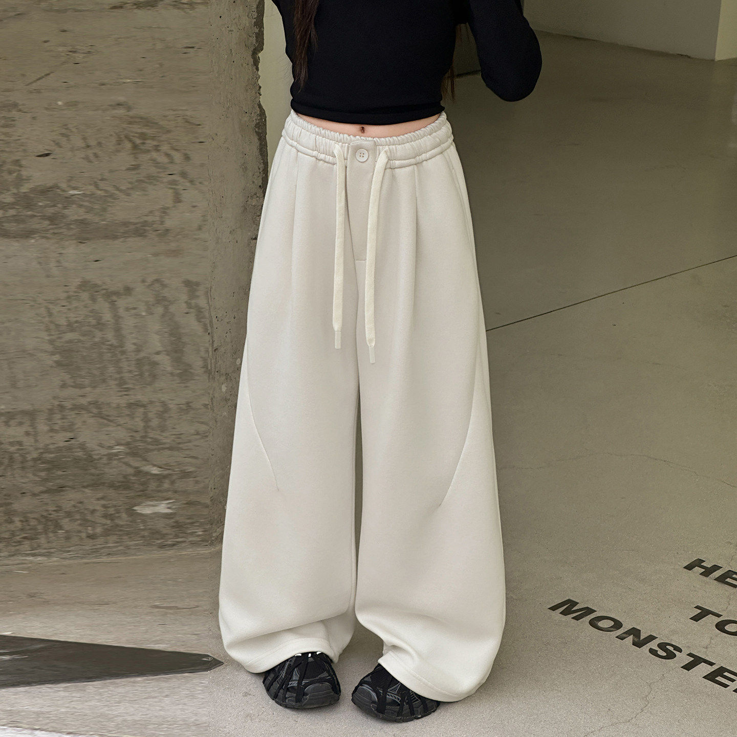 儿童女孩儿中大童春秋新款宽松裤子女童运动裤休闲2026阔腿裤春季