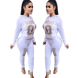 Tights cotton sport Tracksuit 女运动套装 Spring wear women