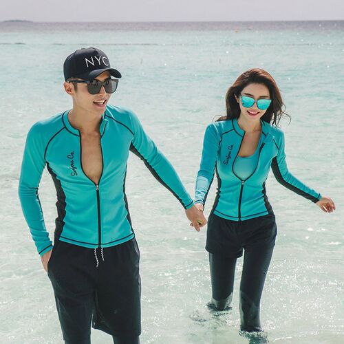 Diving suits men women split surf snorkeling suit 2PCScouple