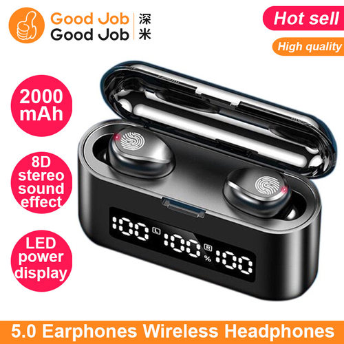 Bluetooth Earphones HD Stereo Wireless Headphones Headset - 封面