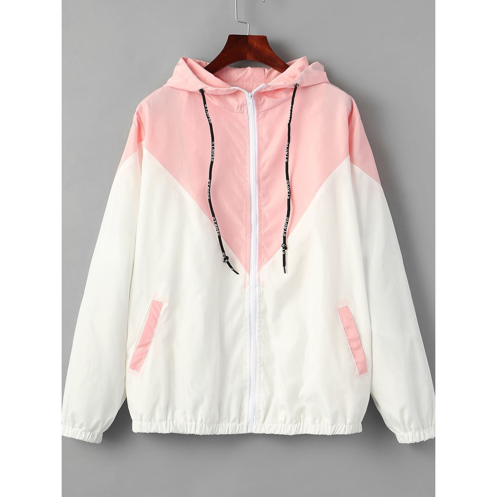 Women autumn Long sleeve loose hooded jackets Ladies coats