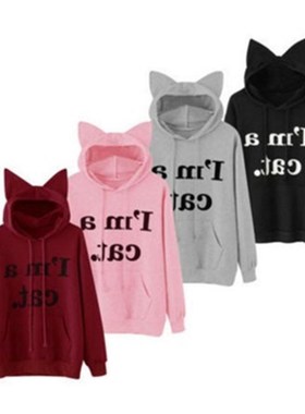 women winter long sleeves t-shirt warm fleece Hoodie女士卫衣