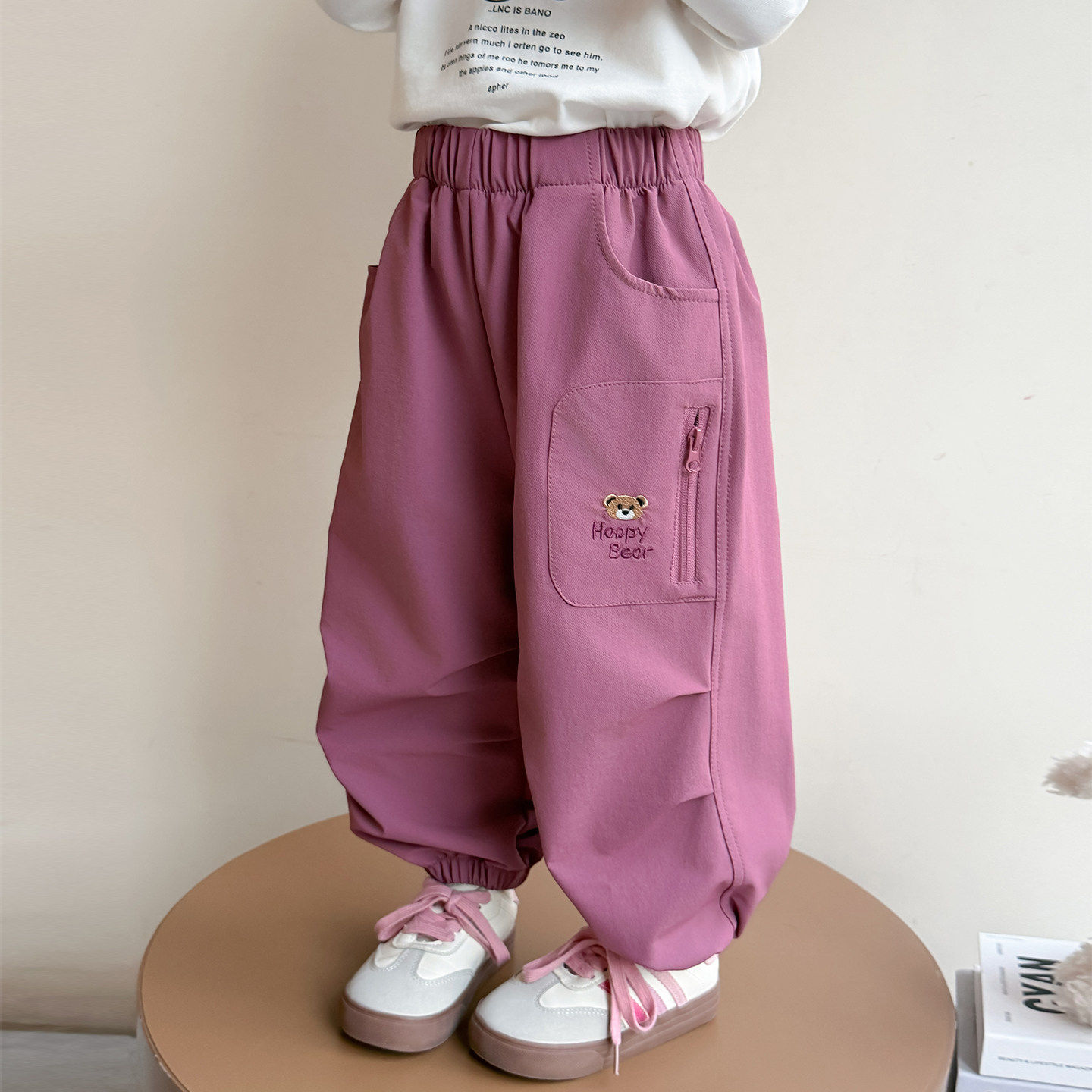 裤子春季时髦女工装裤好看春秋儿童超宝宝休闲女童新款款2026洋气