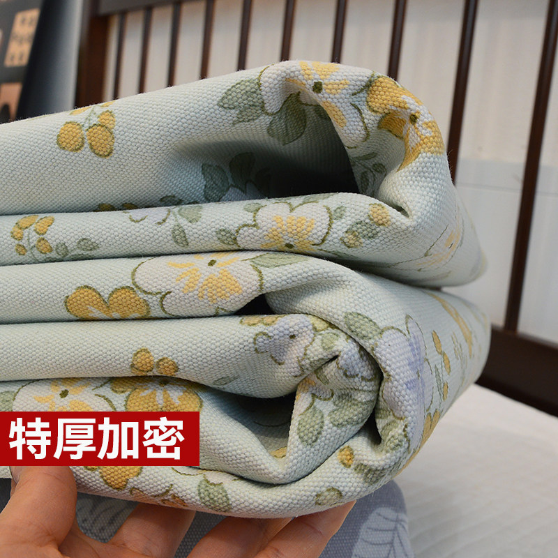 【天津帆布凉席】特厚加密传统老帆布凉席1.5床1.9床榻榻米大炕单