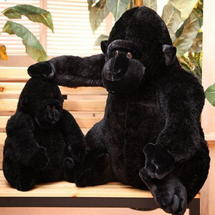 包邮 特号黑猩猩毛绒玩具仿真大猴子金刚布娃娃公仔创意礼品玩偶
