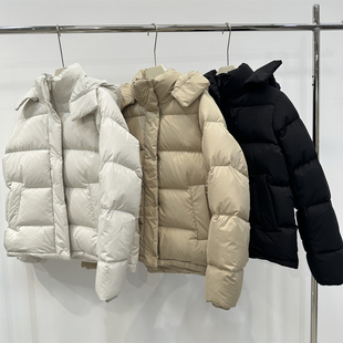五格排骨款 羽绒服女杜邦三防篙品质保暖可拆卸连帽白鸭绒外套2025
