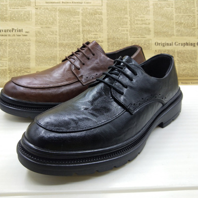 英伦德比鞋透气防滑通勤男皮鞋