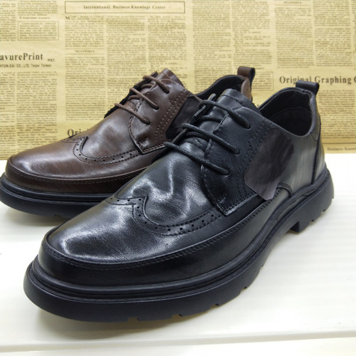 全皮软底透气休闲百搭防滑男鞋