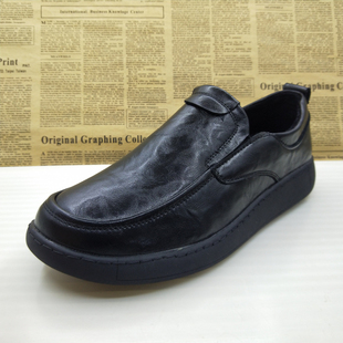 撤柜处理真皮全皮加绒薄绒秋冬季上线休闲一脚蹬防滑透气百搭男鞋