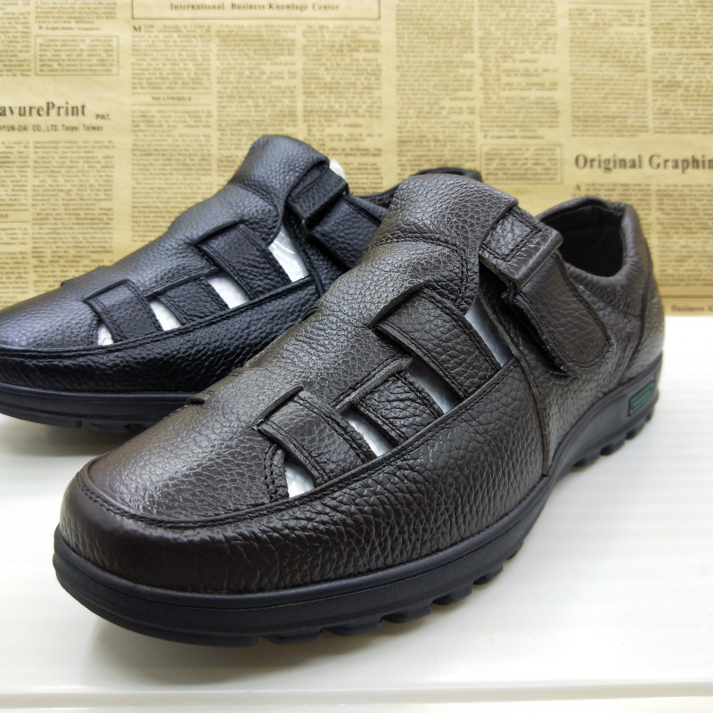 撤柜真皮头层牛皮镂空透气软底防滑夏季凉鞋休闲皮鞋男凉鞋爸爸鞋,流行男鞋,洞洞鞋,淘宝优惠券,粉丝福利购,淘宝优惠卷