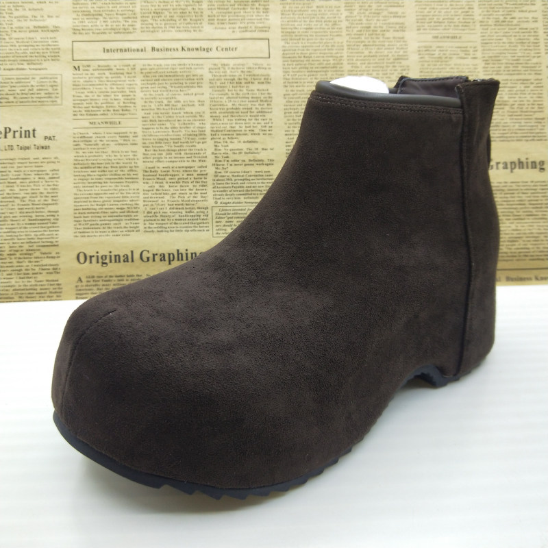 工厂断码尾单厚底休闲复古时尚马丁靴后拉链圆头百搭配裙子女靴子